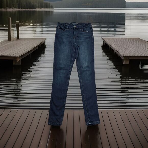 The Limited Skinny Jeans 12 L (31x31) Dark Wash Blue Denim Super Stretch Womens - Picture 1 of 10